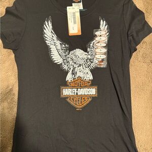 Harley-Davidson Black Tee with Silver Graphic